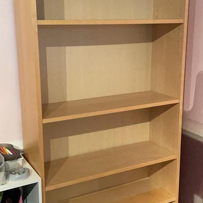 Blonde Wooden Bookcase