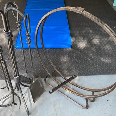 Fireplace Tools & Log Holder