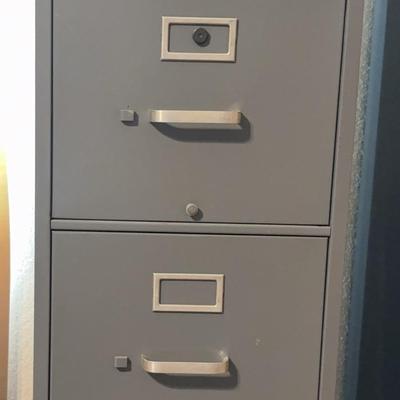 BA391 Grey Metal File Cabinet 
