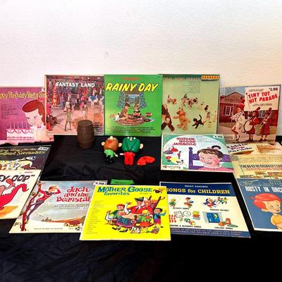 BA643 Vintage Mister Potato Head & Classic Children’s LP’s