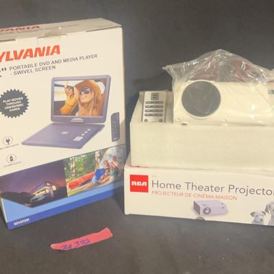 BA372 Home Theater Projector & Portable DVD Player