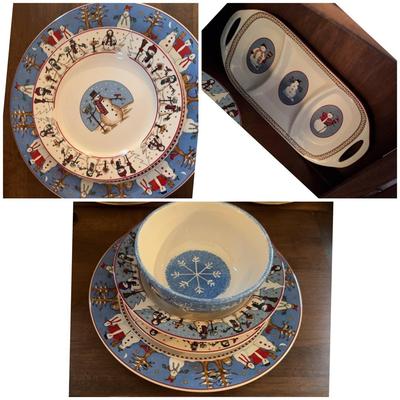 Christmas Stoneware Lot