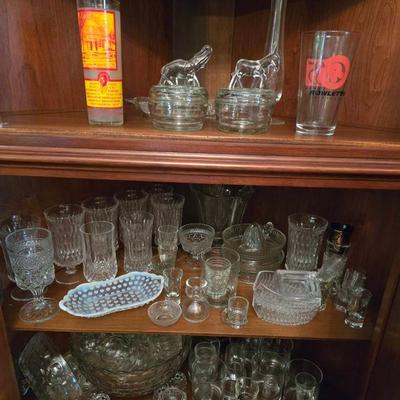 Vintage Crystal, Glassware, Barware, Punch Bowl Set