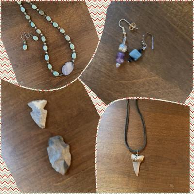 Latin American Art Necklace Earrings Along With Other Pieces