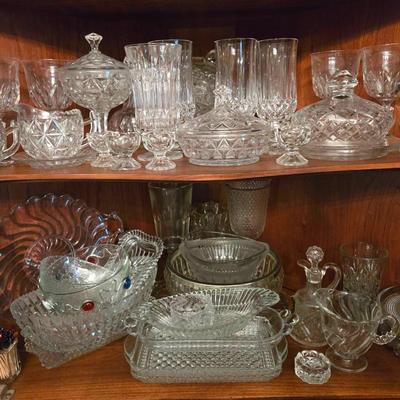 Vintage Crystal, Glassware, Dishes, Goblets, Servingware