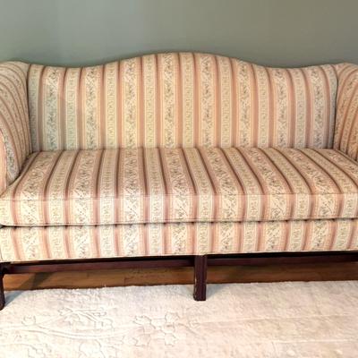 Vintage Camelback Queen Ann Sofa