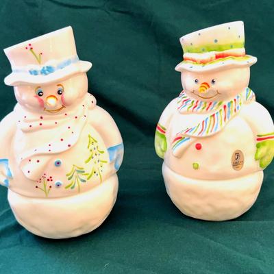 Fenton Snowmen Fairy Lights Lot#1