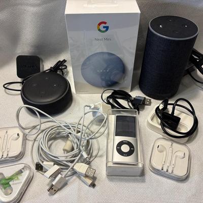 Nest Mini(NIB), iPod Nano, Amazon Speakers 