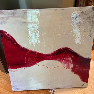 Original Contemporary Abstract Painting On Canvas By Artist Sophia Palcotheodoros