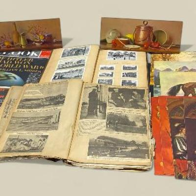 WW2 Era Handmade Scrapbooks & Art Prints