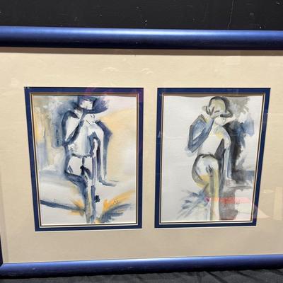Stylized Figures Watercolor