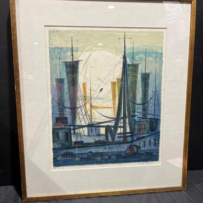 Signed Litograph By Danish Artist Carlo Rosberg