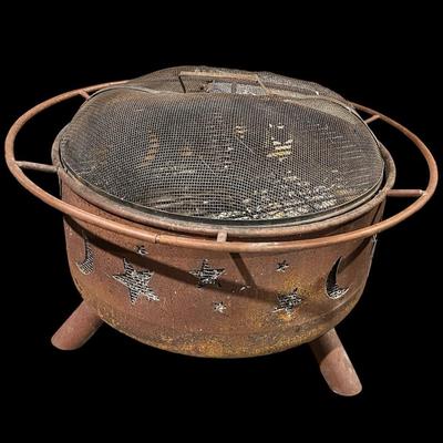 Landmann Big Sky Stars And Moon Fire Pit With Cover