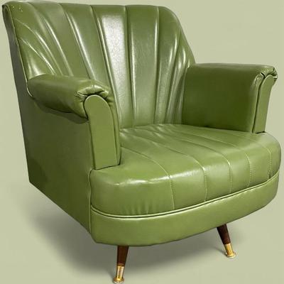 Vintage MCM Avocado Green accent Chair