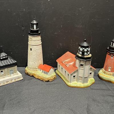 Geo. Z. Lefton Handpainted Light Houses