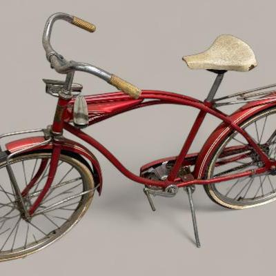 Vintage Hawthorne Red Bicycle 