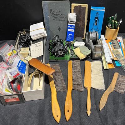 Drafting Tools & Accessories Including 100% Horse Hair Brushes