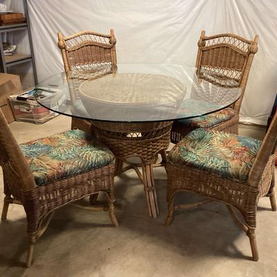 Wicker Table And Chairs