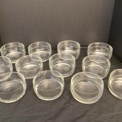 Set Of Clear Dansk Bowls (12)