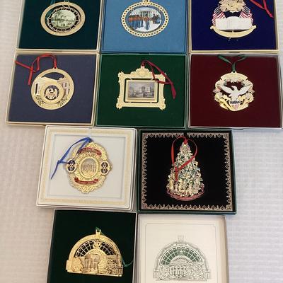 White House Ornaments (9) 