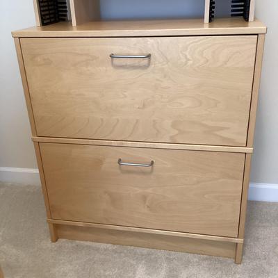 Light Wood File Cabinet