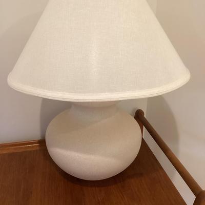 Cream Colored Hive Style Lamp