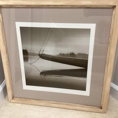 Black and White Boat Photo