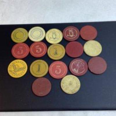 Slate poker chips