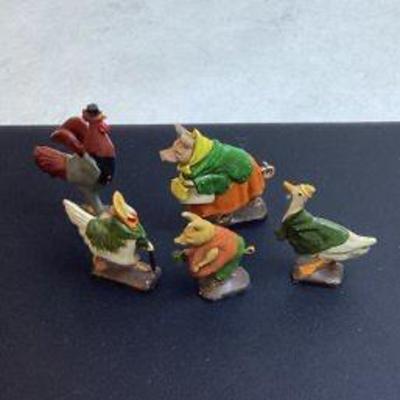 Painted lead miniature figures