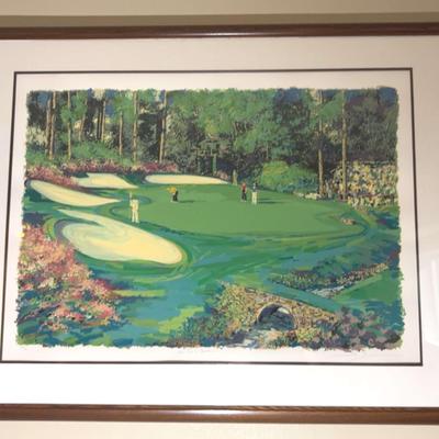 Signed & Framed Steven Bloom Golf Print, Edition 227/325