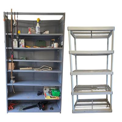 Workshop Shelves And Everything On Them, Garage Mystery Lot