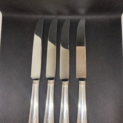 Set Of 4 Sterling Dinner Knives #2