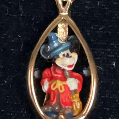 Goebel Sterling Silver Mickey Mouse Pendant Necklace