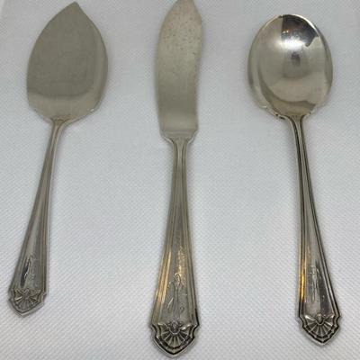 Sterling Knife, Spoon & Server
