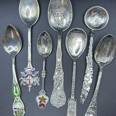 Assorted Sterling Silver Collector Spoons