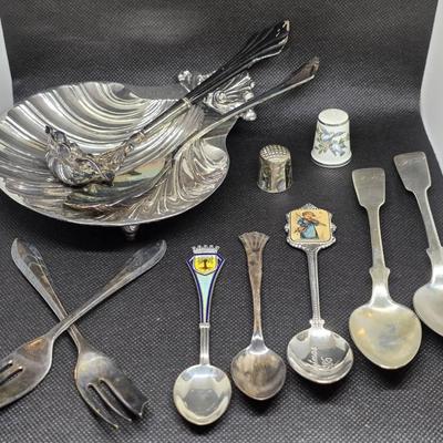 Assorted Spoons and Metalware, Some Silver
