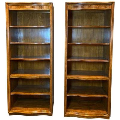 2 Drexel ‘Grand Villa’ 6-Shelf Bookcases 