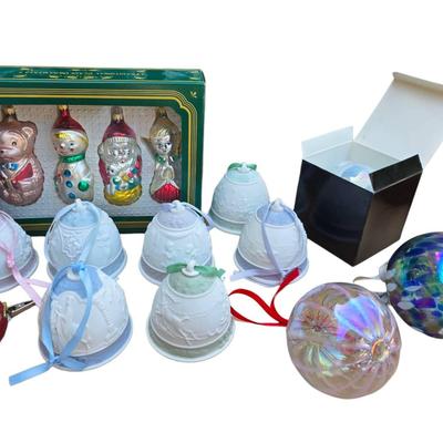 Collectable LLADRO and Glass Blown Ornaments