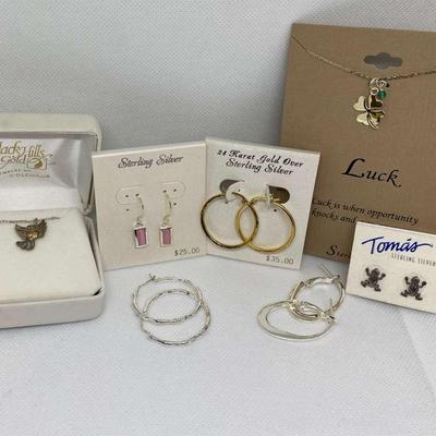 7 Assorted Sterling Silver Jewlery Pieces