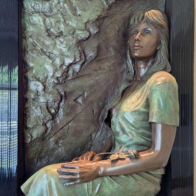 1. Authenticated, Original, Signed Bill Mack Bonded Bronze Relief Sculpture 