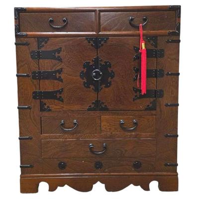 Chinese Wooden Tansu Style Chest