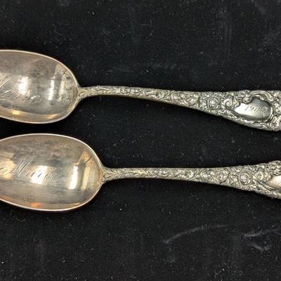 Antique Sterling Silver Spoons - #1