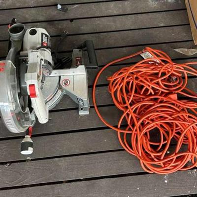 AAE081- Porter Cable Saw And Extension Cord 