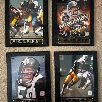 AAE018 - Set Of 4 Pittsburgh Steelers NFL official commemorative photos