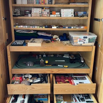 Perfect Custom Cabinet For train Enthusiast