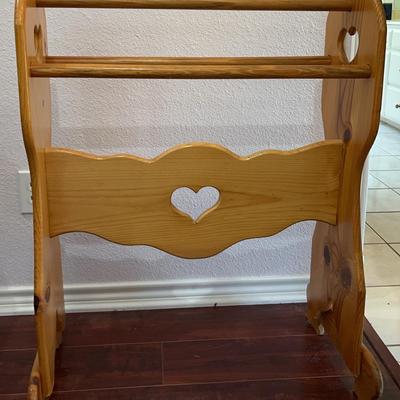 Large Wood Quilt Rack 