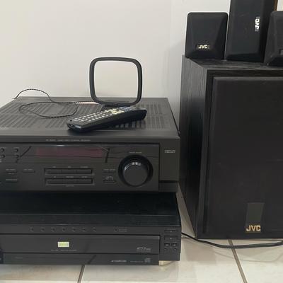 Group Of Speakers, And DVD/VCR Players 