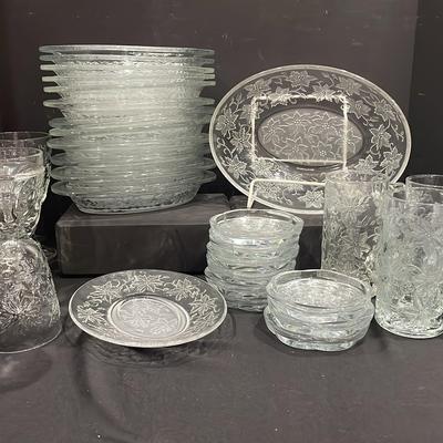Princess Glass  Mugs, Footed Glasses, Coasters, Serving Pieces