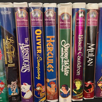 Walt Disney Collectible VHS Movies
