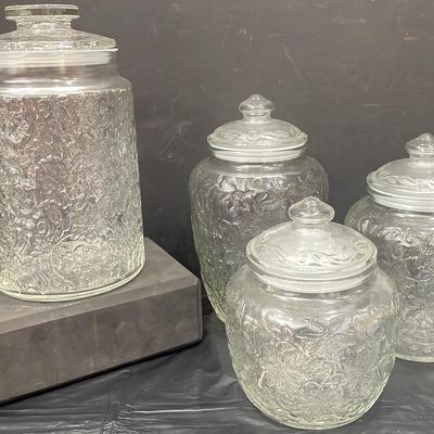 Princess glass Canister Set